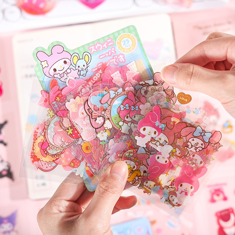 Jual STIKER DIY 25 LBR SANRIO KUROMI MY MELODY LOTSO CINNAMOROLL