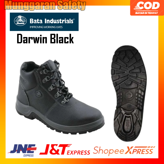 Jual Sepatu Safety Bata Industrial Darwin Black Safety Shoes Bata