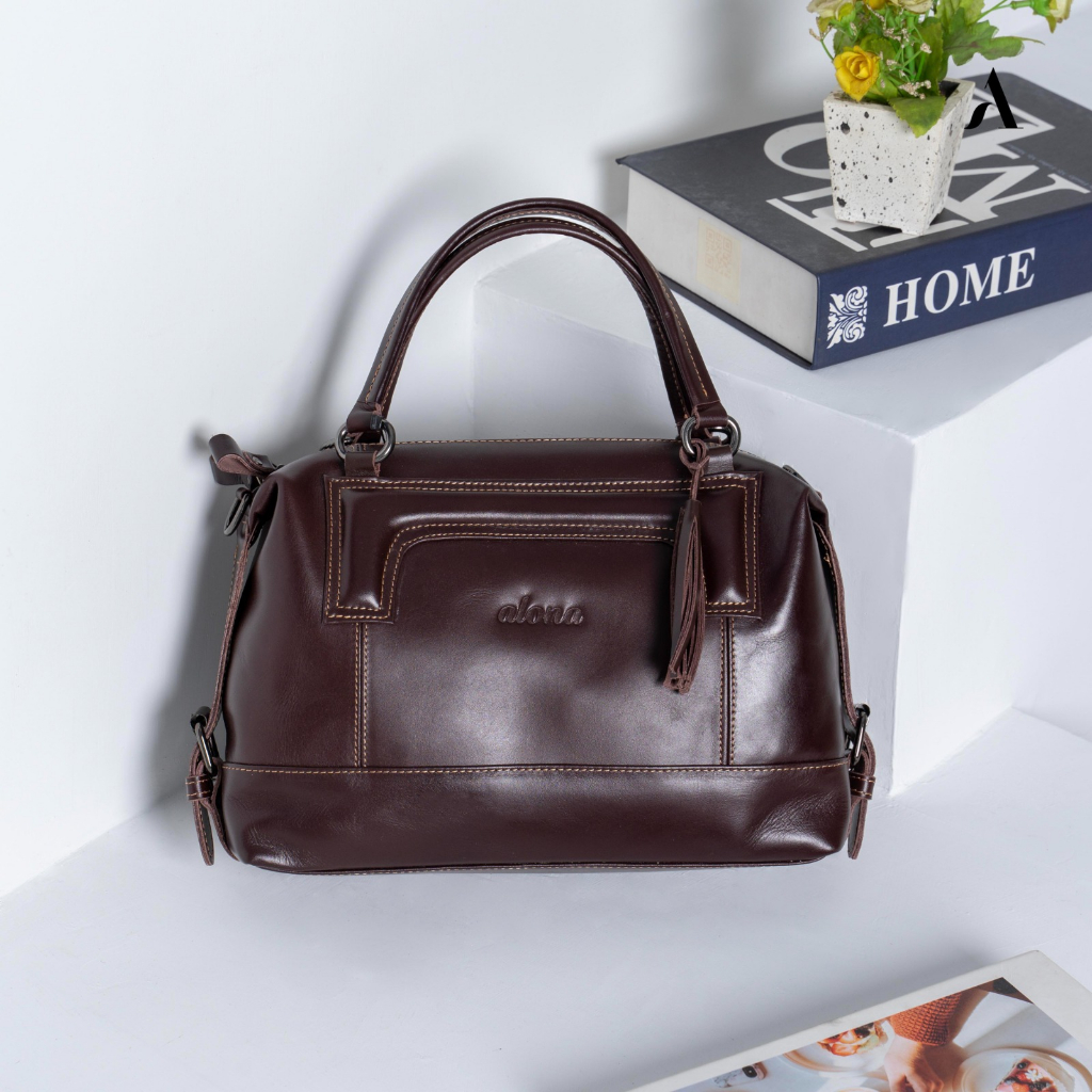 Jual Alona LEATHER Tas Shoulder Bag Wanita Tas Kulit Asli Wanita Tas