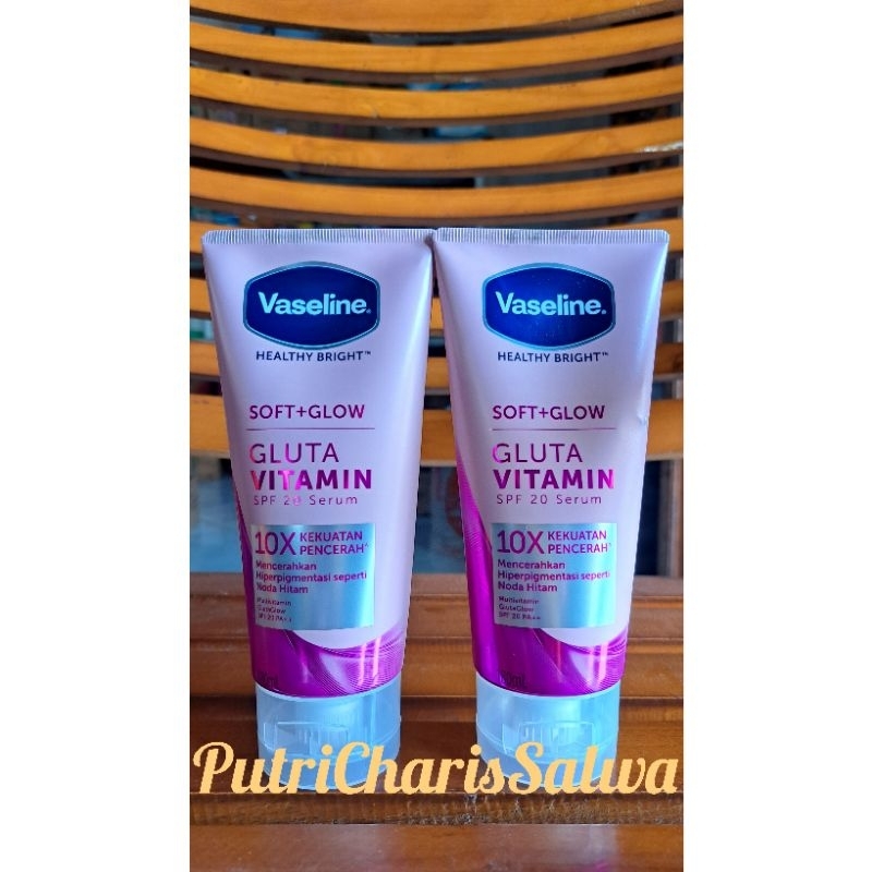 Jual Vaseline Soft Glow Gluta Vitamin 180ml Shopee Indonesia