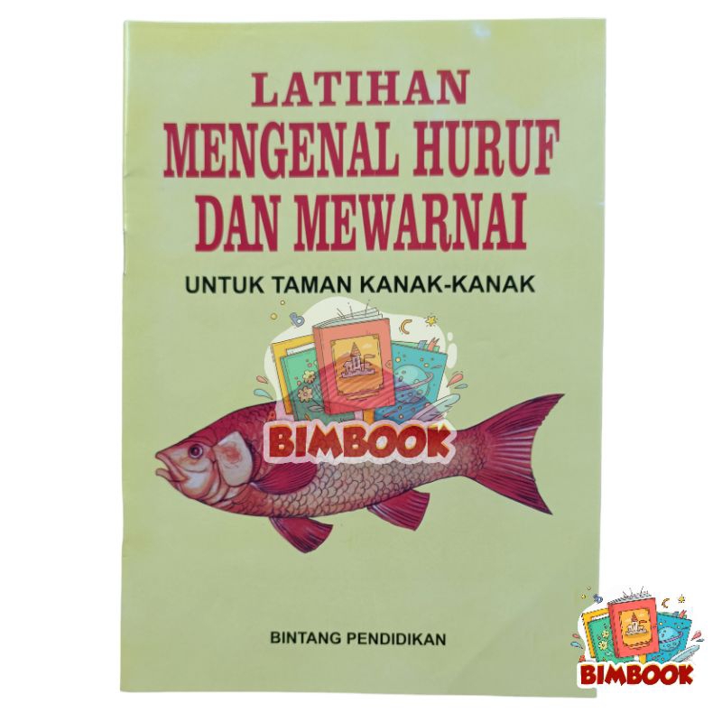 Jual Buku Latihan Mengenal Huruf Dan Mewarnai Untuk PAUD TK Shopee