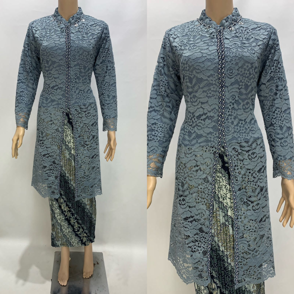 Jual Bisa Cod Stelan Tunik Payet Brukat Couple Ibu Kebaya Busui