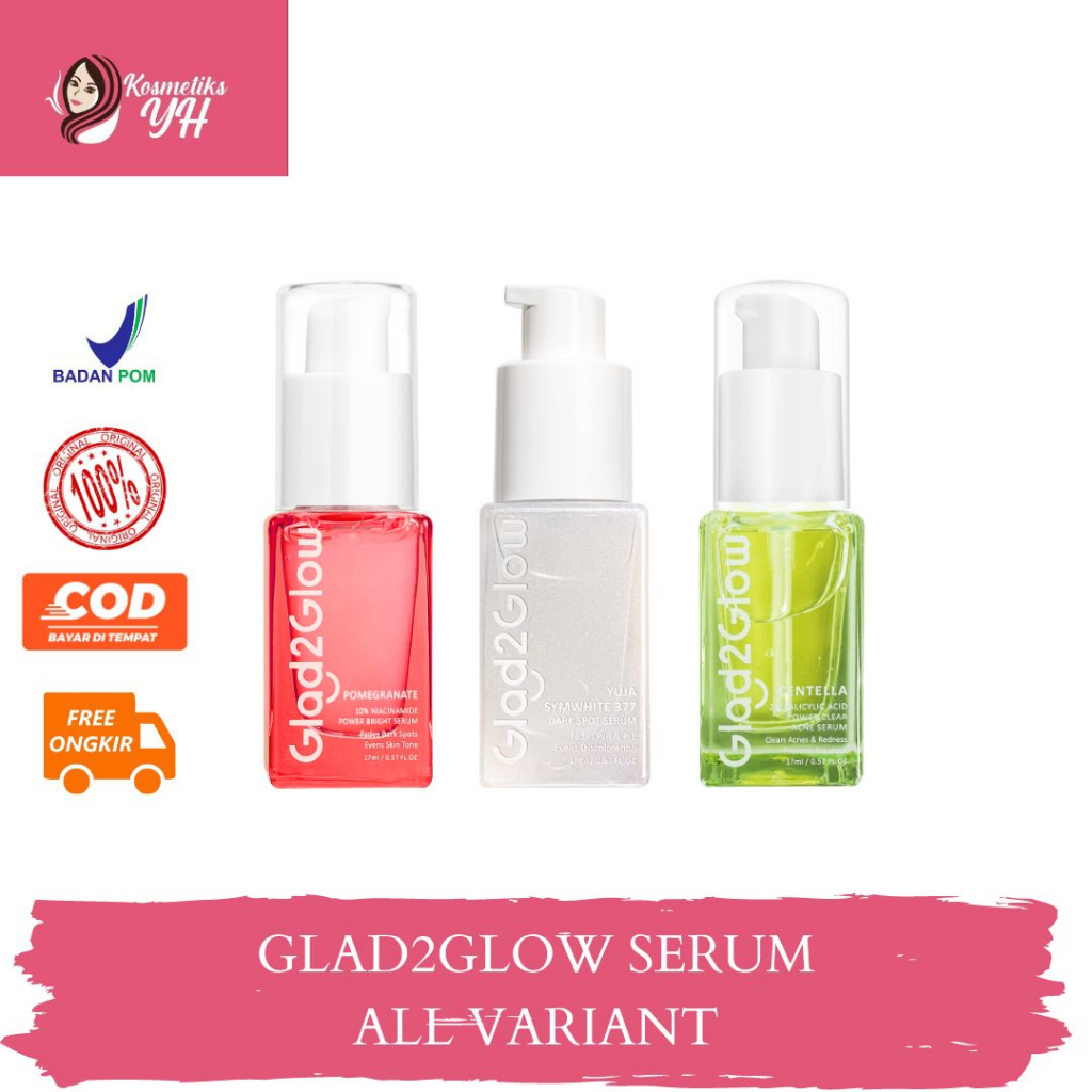 Jual Glad Glow Serum Atau Serum Glad Glow Serum Wajah Glad To Glow Dan