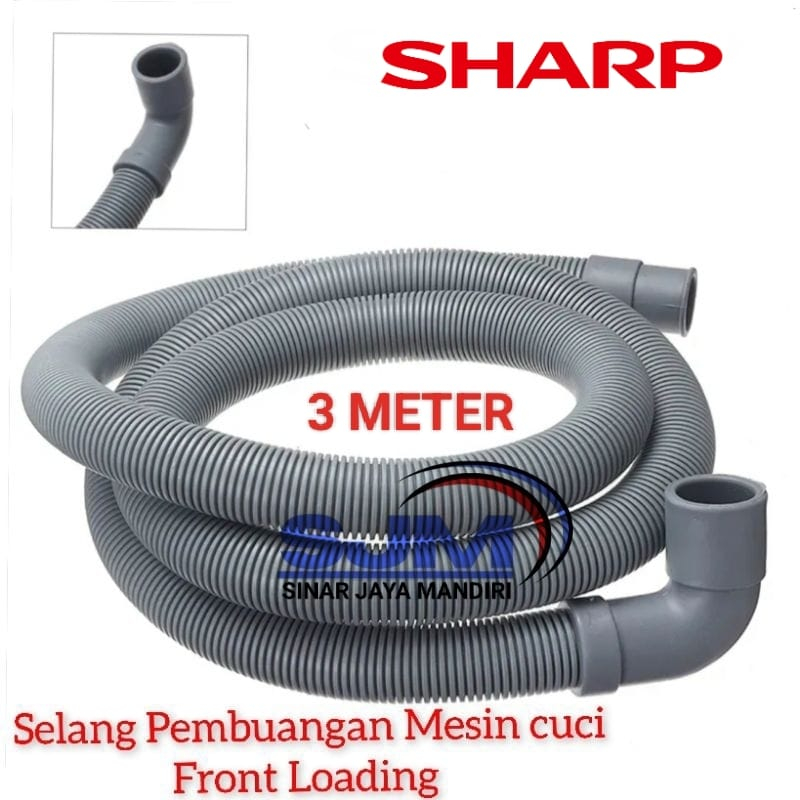 Jual Selang Pembuangan Mesin Cuci Sharp Front Loading 3 Meter Shopee