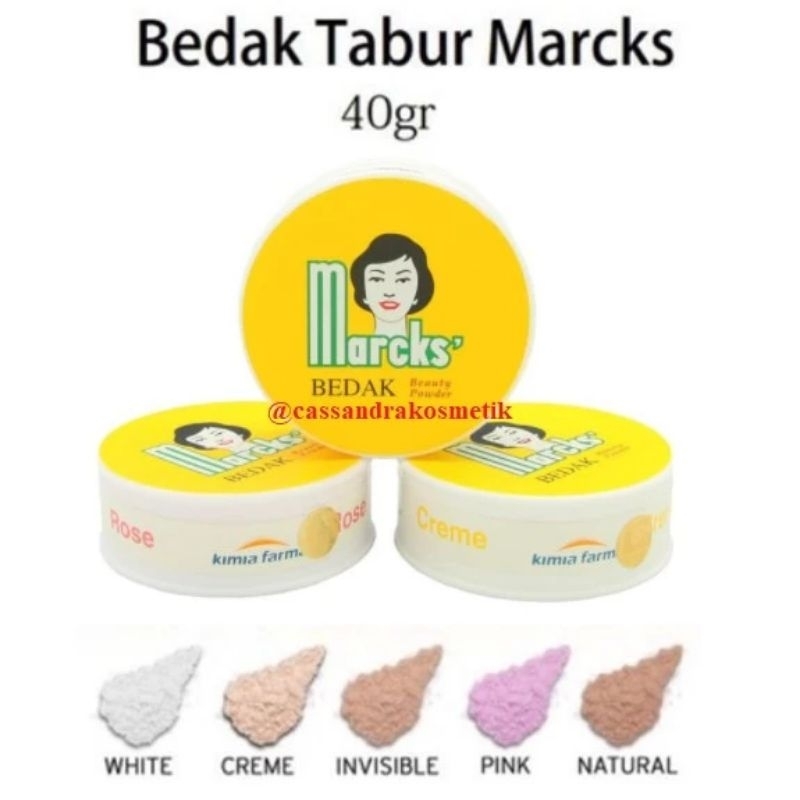 Jual MARCKS BEDAK BEAUTY POWDER BEDAK TABUR 40GR Shopee Indonesia