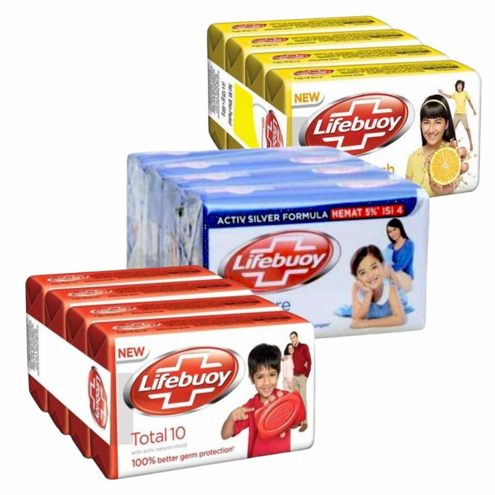 Jual Lifebuoy Sabun Batang Isi 4 Pcs X 60 Gr BIRU Shopee Indonesia