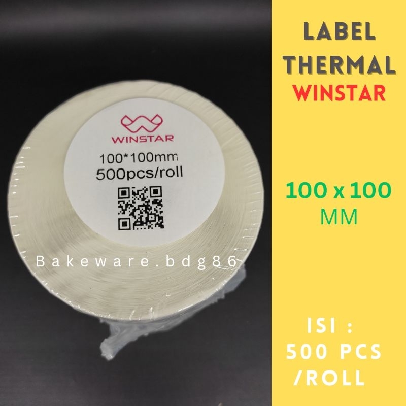 Jual Label Thermal Resi X Mm Isi Pcs Kertas Sticker Thermal