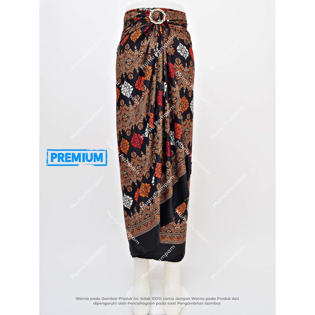 Jual Rok Bawahan Kebaya Wisuda Kain Batik Lilit Modern Rok Plisket Span