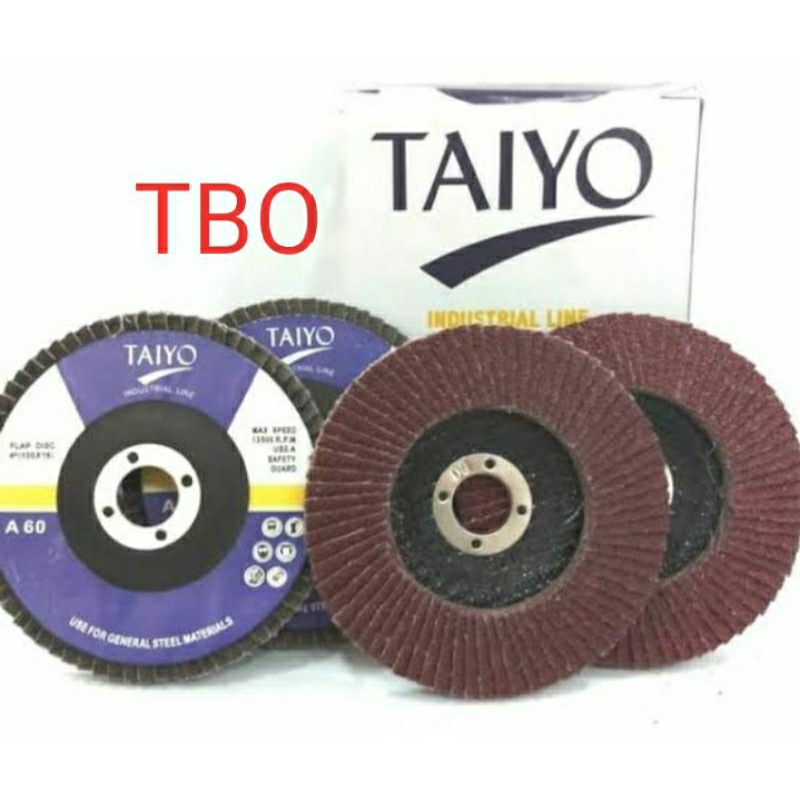 Jual Taiyo Gerinda Amplas 4 Amplas Susun KASAR Ukuran 40 Flap Disc