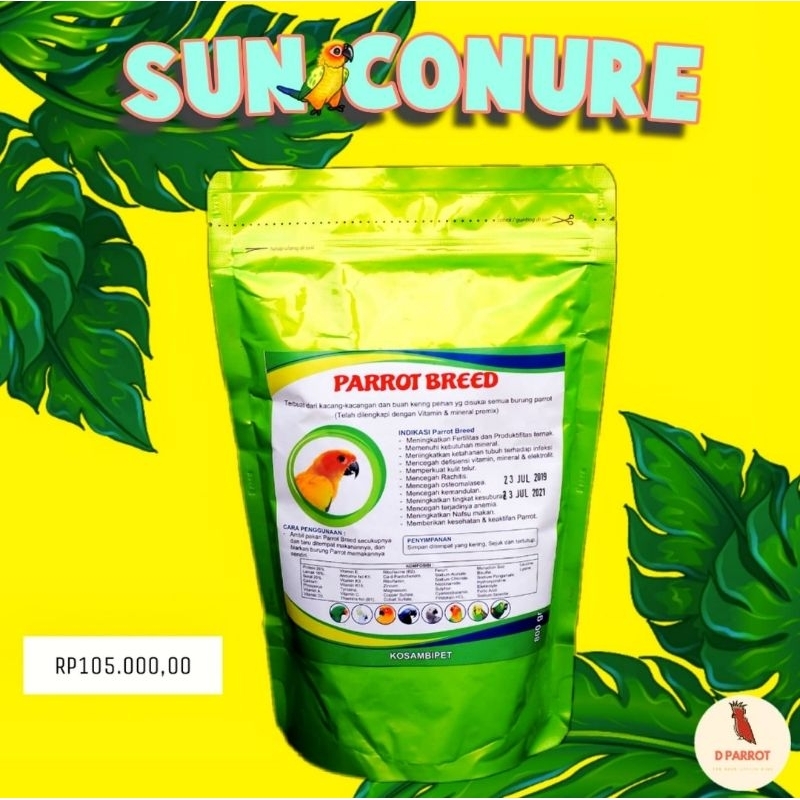 Jual Parrot Breed Sunconure Makanan Burung Kakak Tua Shopee Indonesia