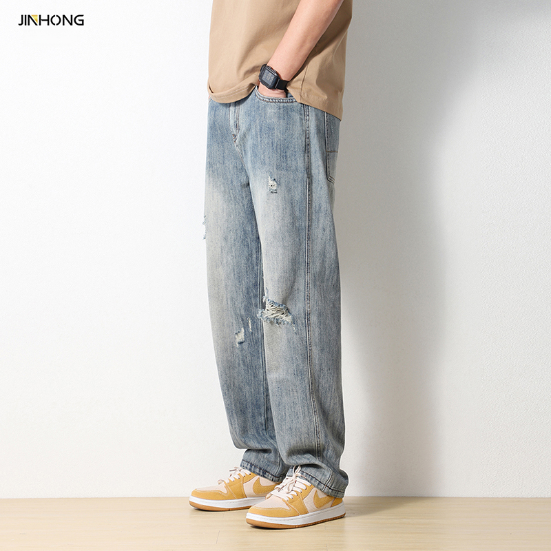 Jual Ripped Jeans Pria Celana Pensil Cowok Sobek Jeans Laki Laki Dewasa