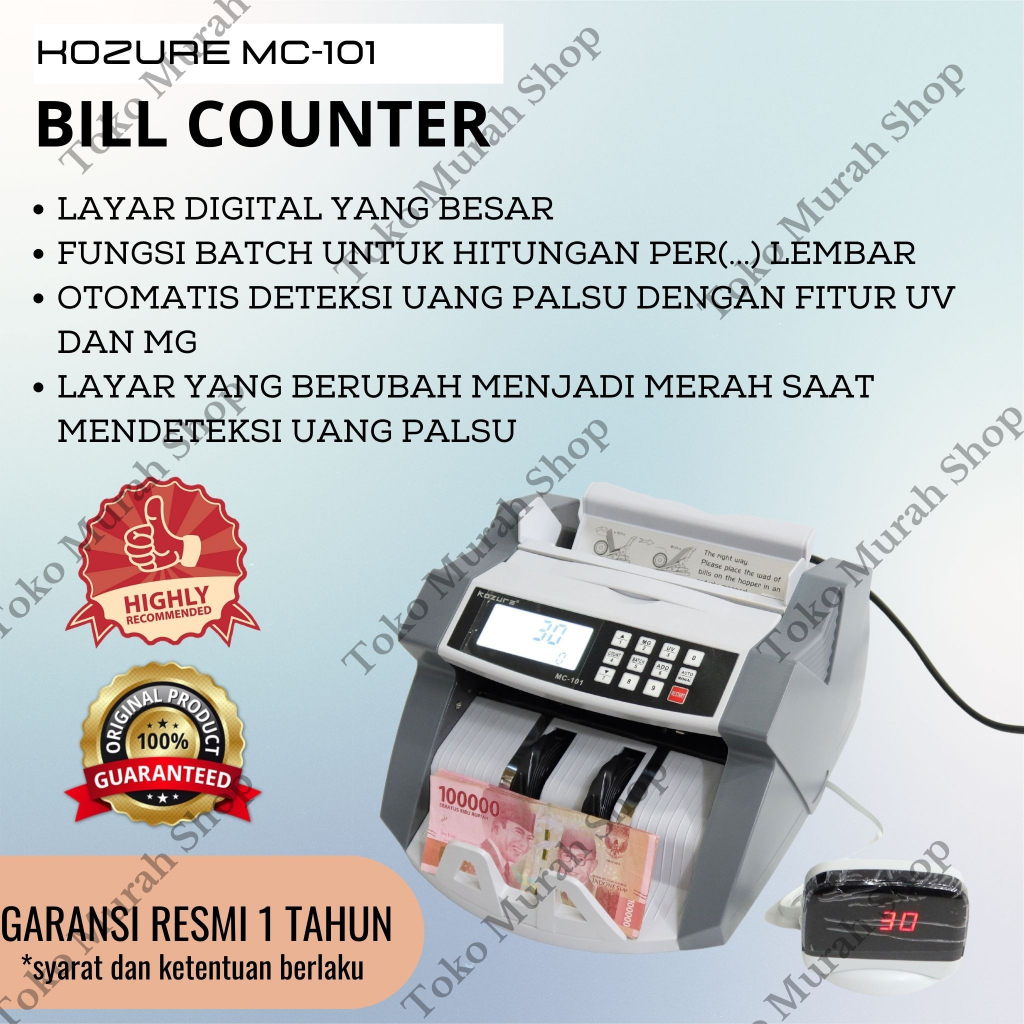 Jual Mesin Penghitung Uang Kozure MC 101 Kozure Money Counter Shopee