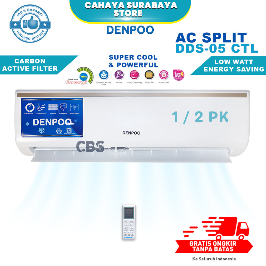 Jual Ac Split Pk Denpoo Dds Ctl Low Watt Shopee Indonesia