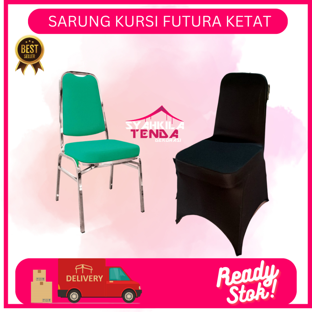 Jual SARUNG KURSI FUTURA KETAT WARNA HITAM SARUNG KURSI FUTURA