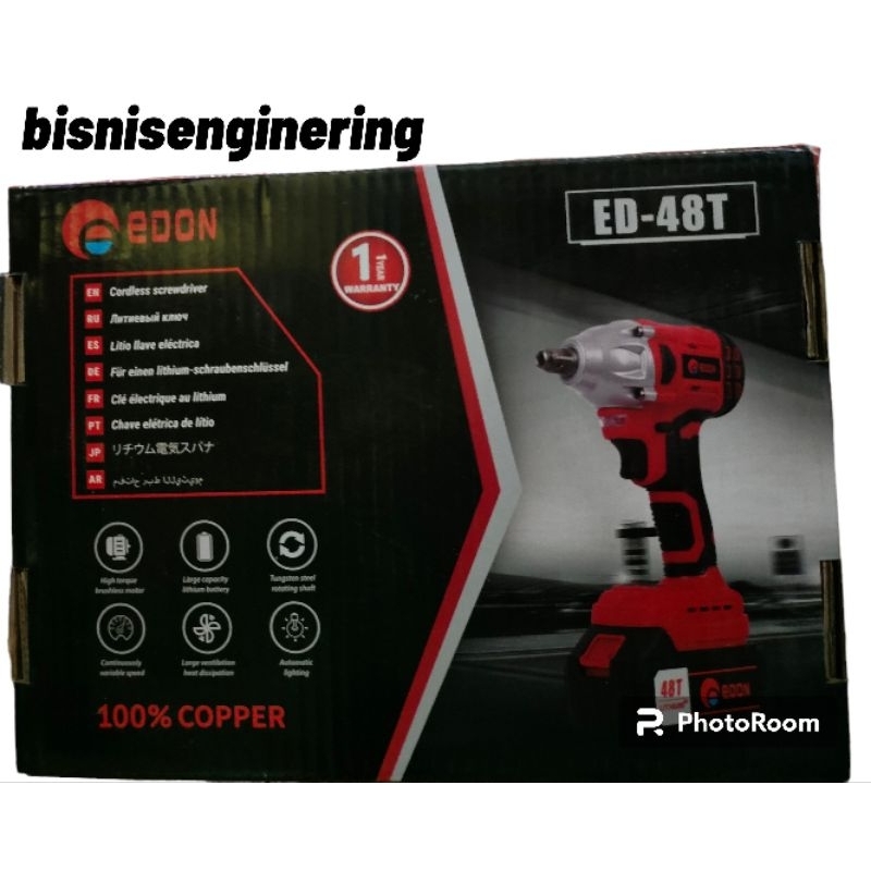 Jual CORDLESS IMPACT WRENCH PEMBUKA DON 48V BOR OBENG BUKA BAUT KUNCI