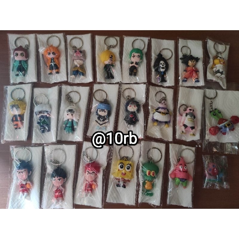 Jual Ganci Gantungan Kunci Karakter New Baru Anime Kartun Naruto One