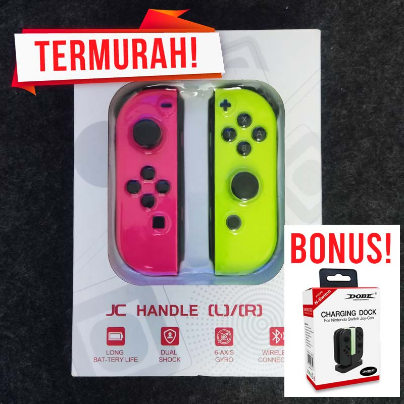 Jual JOYCON JOY CON GRATIS DOBE Charging Dock NINTENDO SWITCH V1 V2