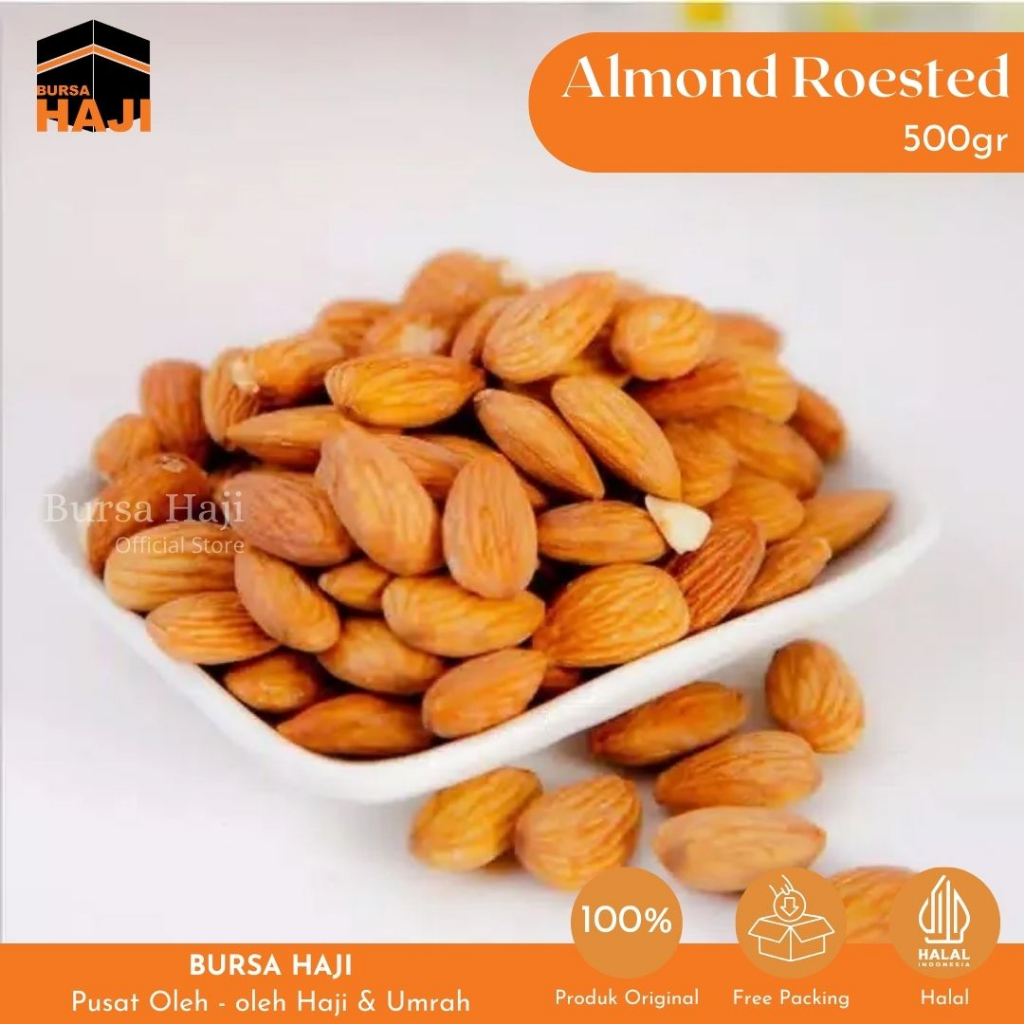 Jual Kacang Almond Kupas Roasted Gr Sudah Matang Bisa Langsung