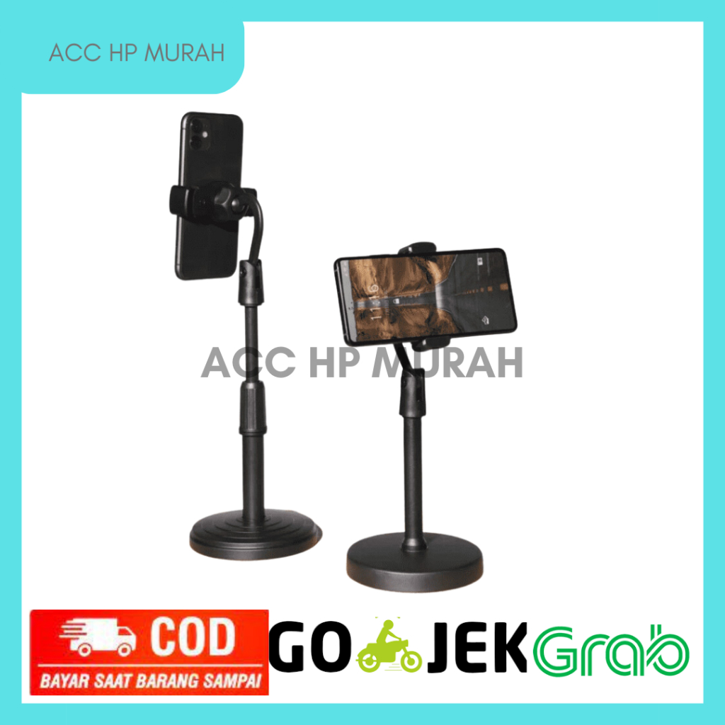 Jual Stand Holder HP Handphone Penyangga Broadcasting Putar 360 Desktop