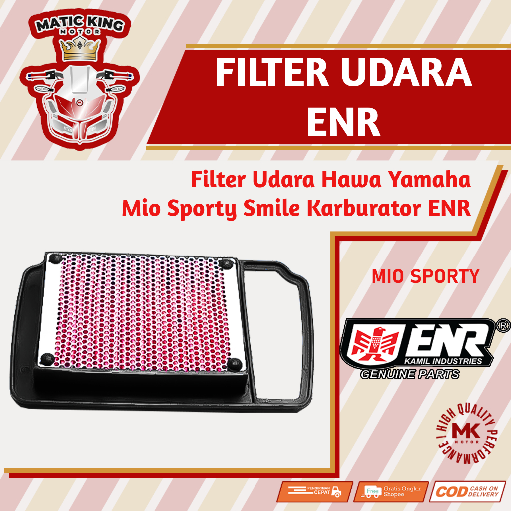 Jual Filter Saringan Udara Hawa Yamaha Mio Smile Sporty Karburator Tl