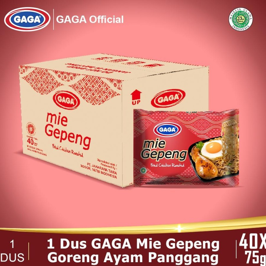 Jual Gaga Mie Gepeng 1 Dus Isi 40 All Varian Rasa Shopee Indonesia