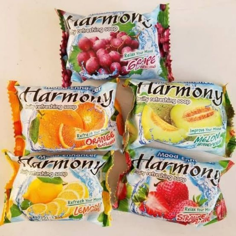 Jual PAKET 5 PCS SABUN BATANG HARMONY AROMA BUAH SEGAR Shopee Indonesia