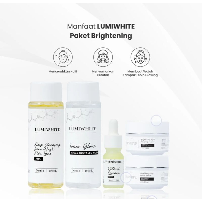 Jual Lumiwhite Package Series Paket Brightening Lengkap Untuk Kulit