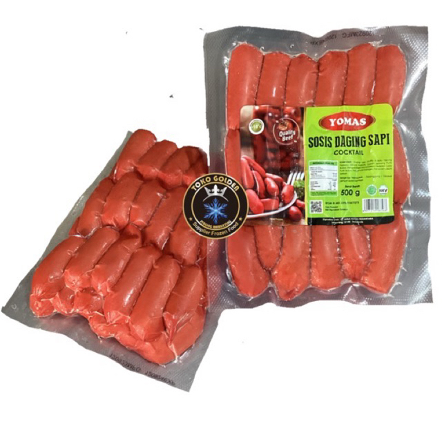 Jual Yomas Beef Coktail Merah Gr Sosis Sapi Shopee Indonesia