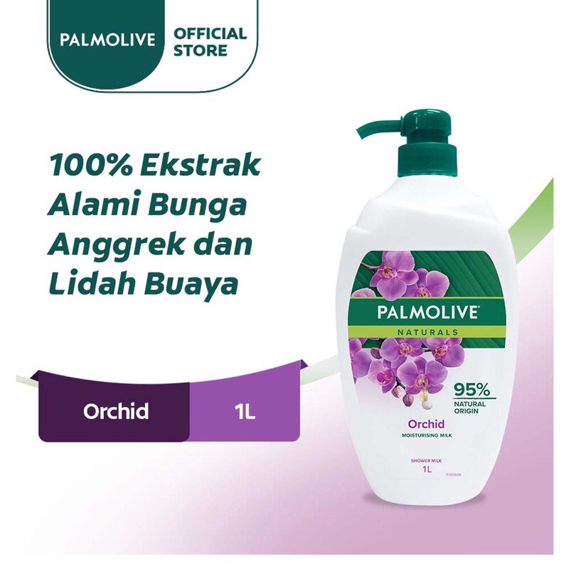 Jual Palmolive Naturals Shower Gel 1L Orchid Milk Honey Cherry