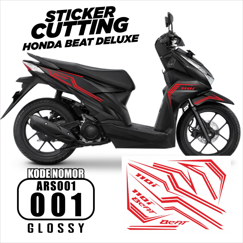 Jual Stiker Striping Honda Beat Deluxe 2020 2023 Variasi Decal ARS03