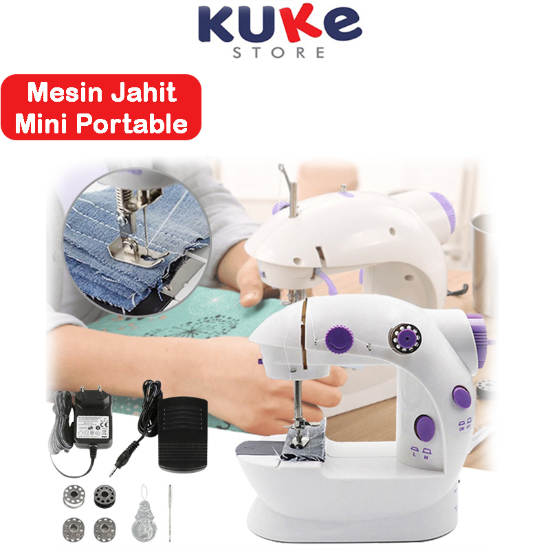 Jual KUKE Mesin Jahit Mini Portable SM 202A Sewing Machine Elektrik