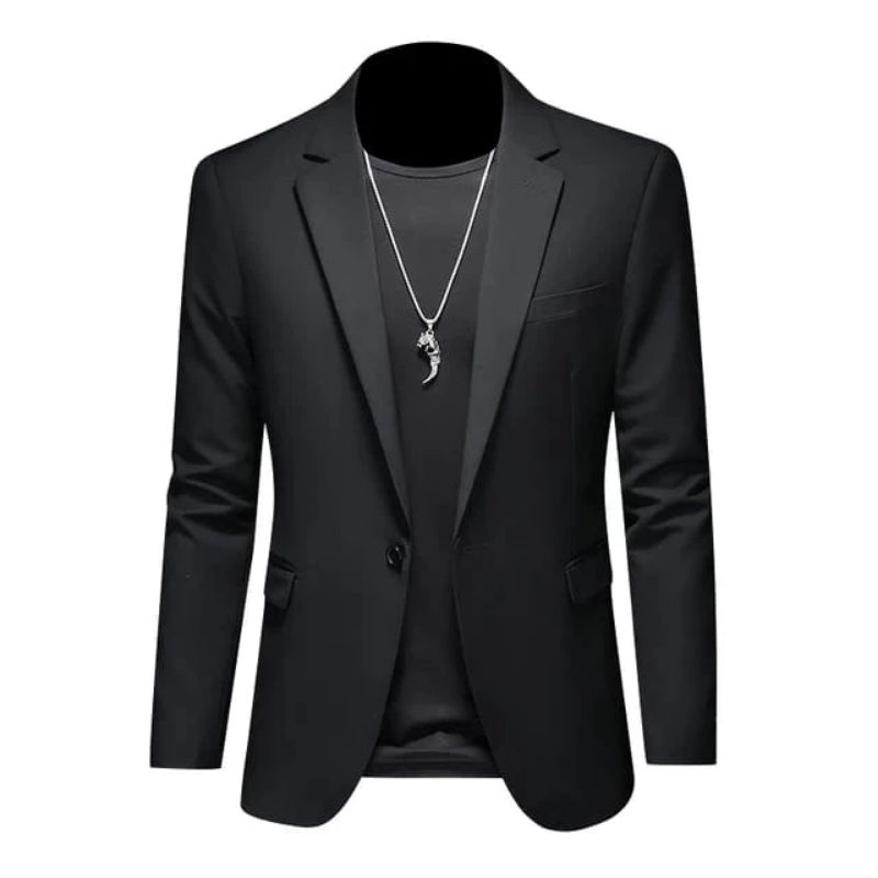 Jual Jas Blazer Pria Slim Fit Formal Kantoran Wisuda Nikah Shopee