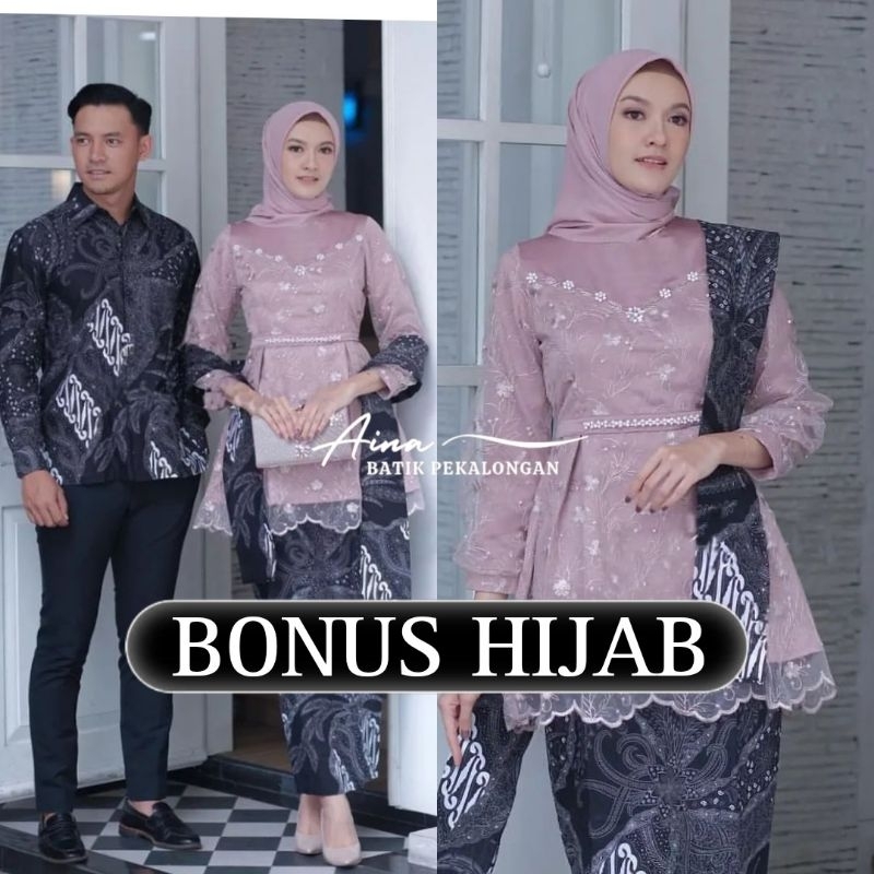 Jual Kebaya Couple Arunika Kebaya Lamaran Tunangan Kebaya Wisuda Kebaya Modern Kebaya Kondangan