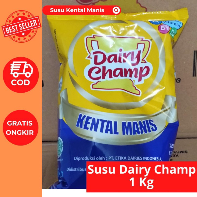 Jual Susu Krimer Kental Manis Dairy Champ Kg Shopee Indonesia