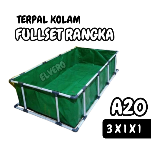 Jual Terpal Kolam A X X Korea Fullset Rangka X X Ikan Lele