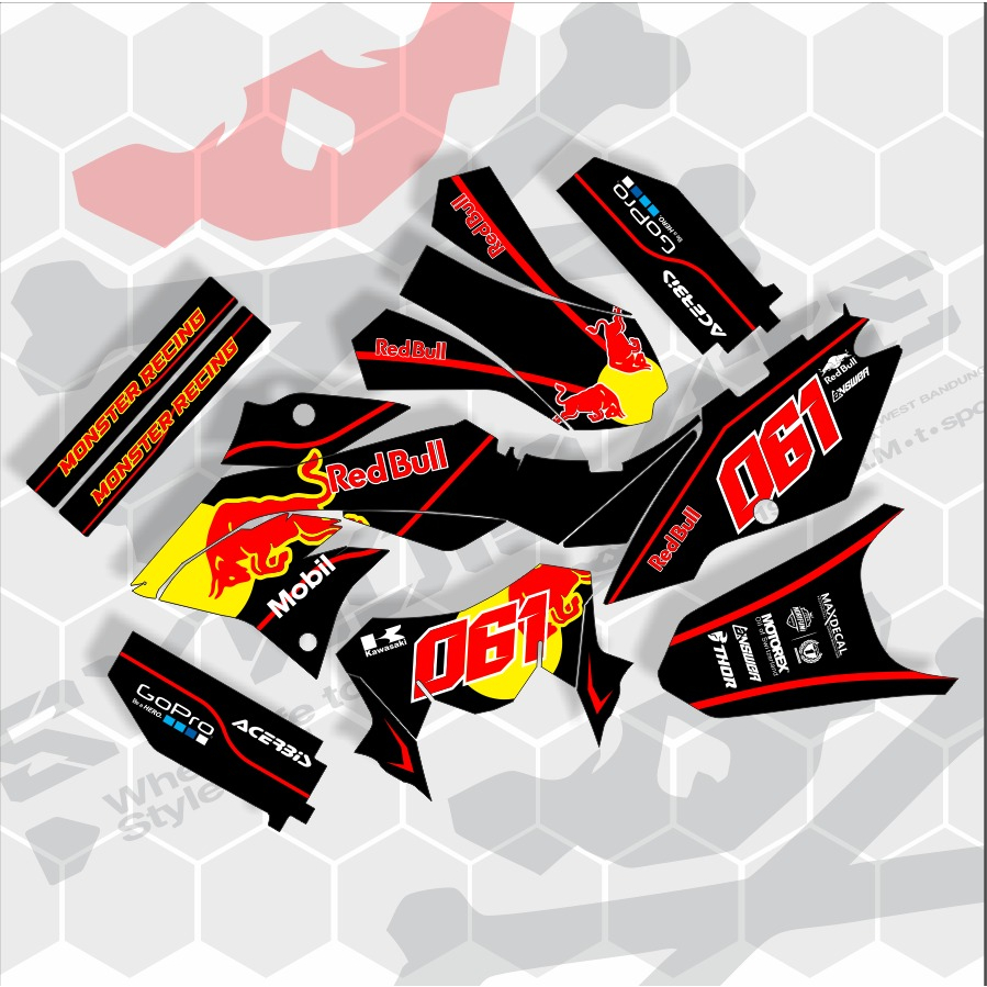 Jual Decal Stiker D Tracker CRF 150L WR155 Gordon KLX BF Full Body