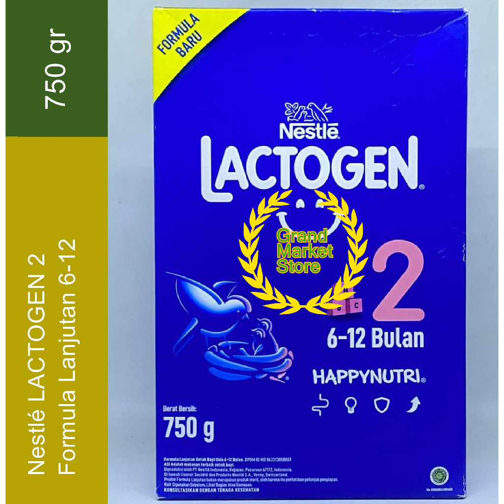 Jual Nestlé LACTOGEN 2 Formula Lanjutan 6 12 bln Box 750 gr Susu Bayi