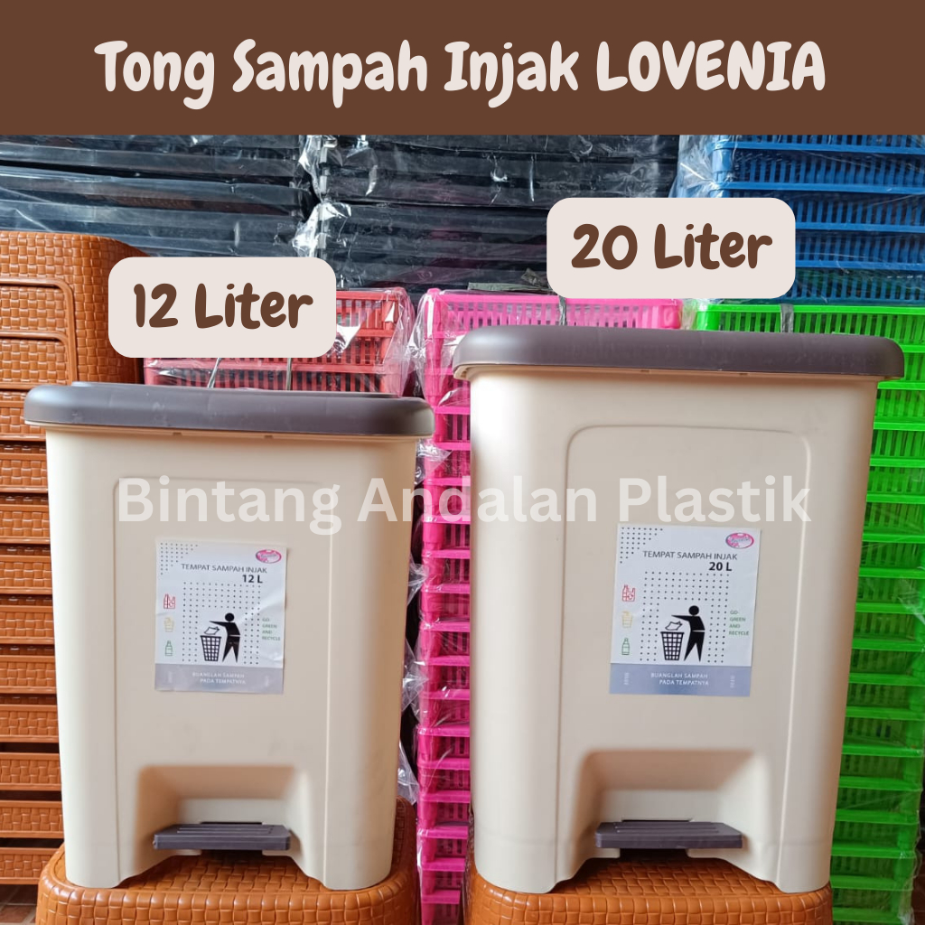 Jual Keranjang Sampah Injak Lovenia L L Tempat Sampah Plastik