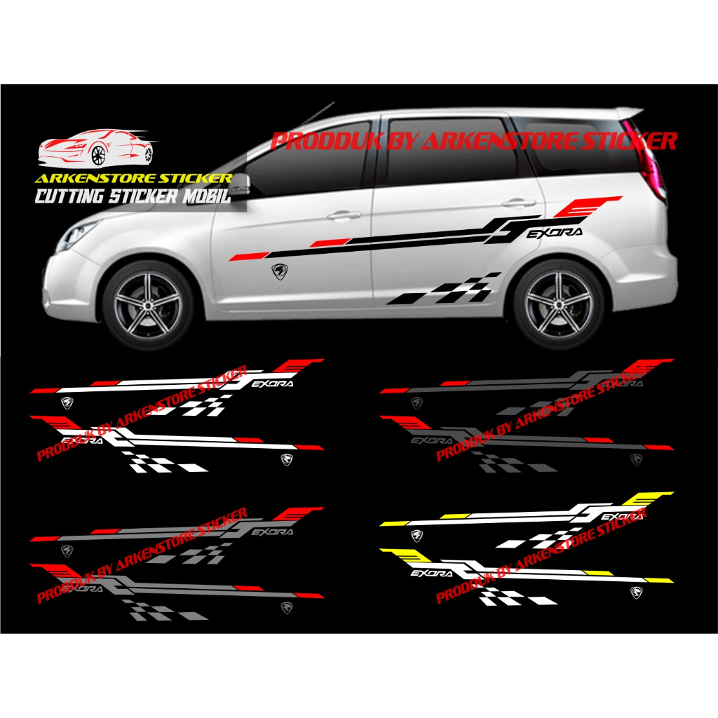 Jual Sticker List Body Samping Mobil Proton Exora Cutting Sticker Mobil