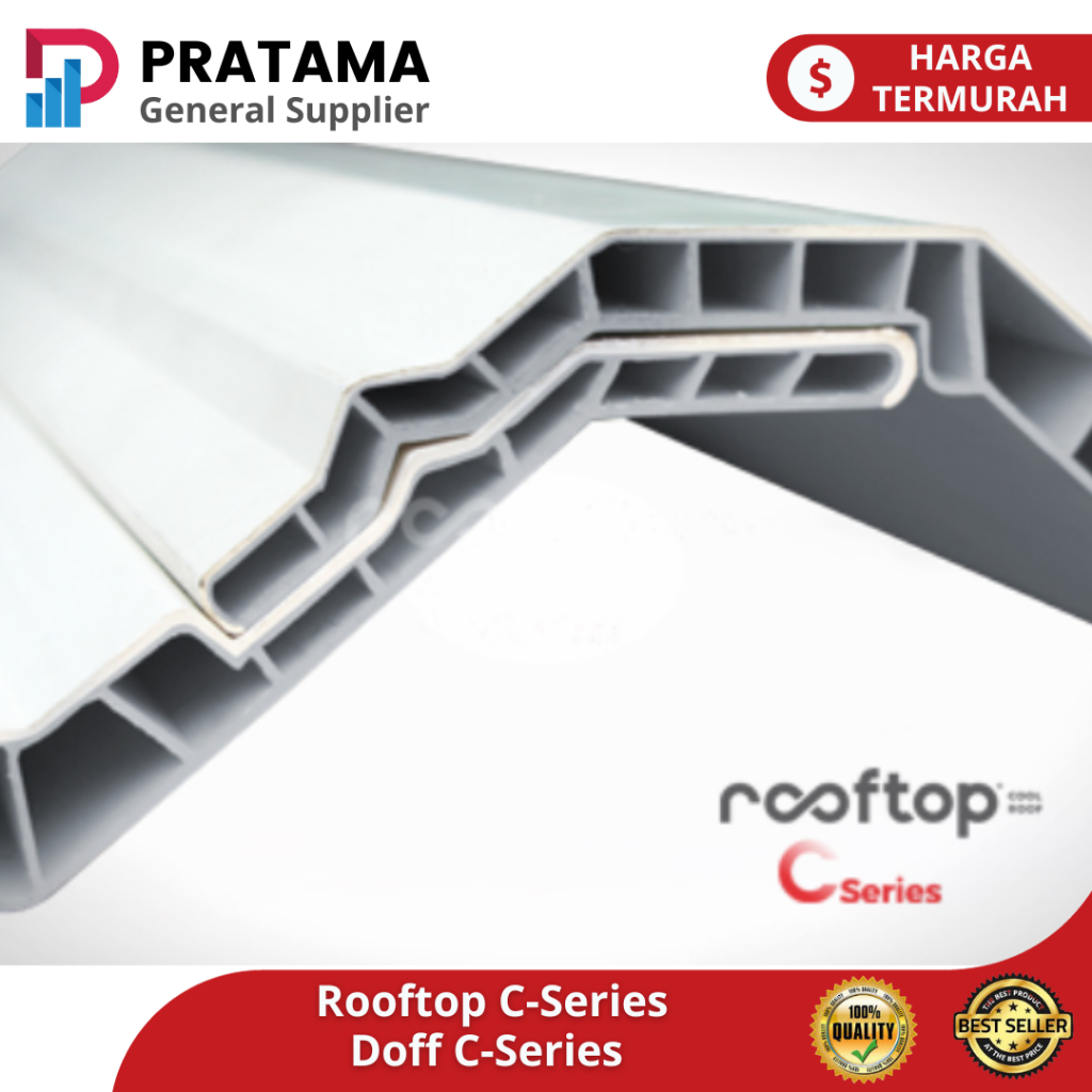 Jual Atap UPVC Rooftop C Series UPVC Double Layer Doff C Series