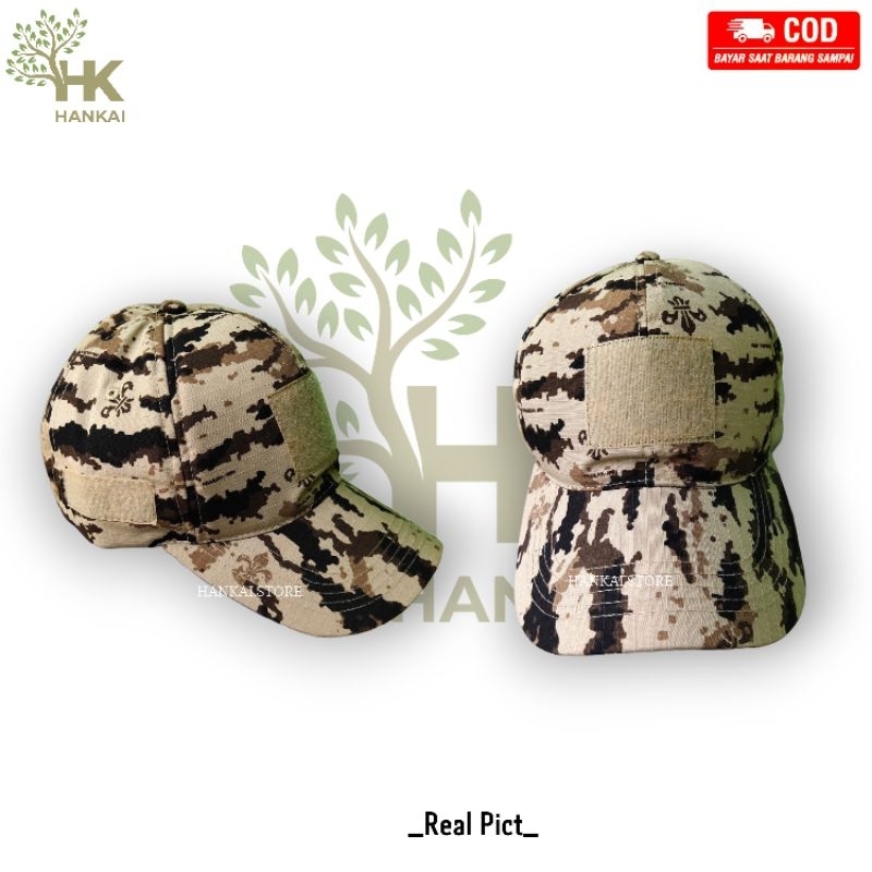 Jual Topi Punisher Coak Loreng Pramuka Terbaru Topi Velcro Coak