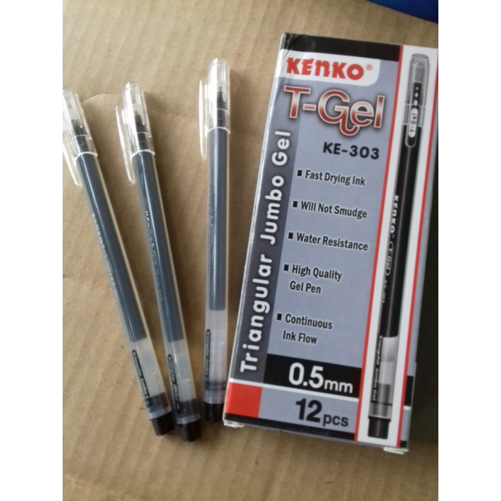 Jual Bolpoint Kenko T Gel Ke Pulpen Lancip Bolpoin T Gel Per Pcs