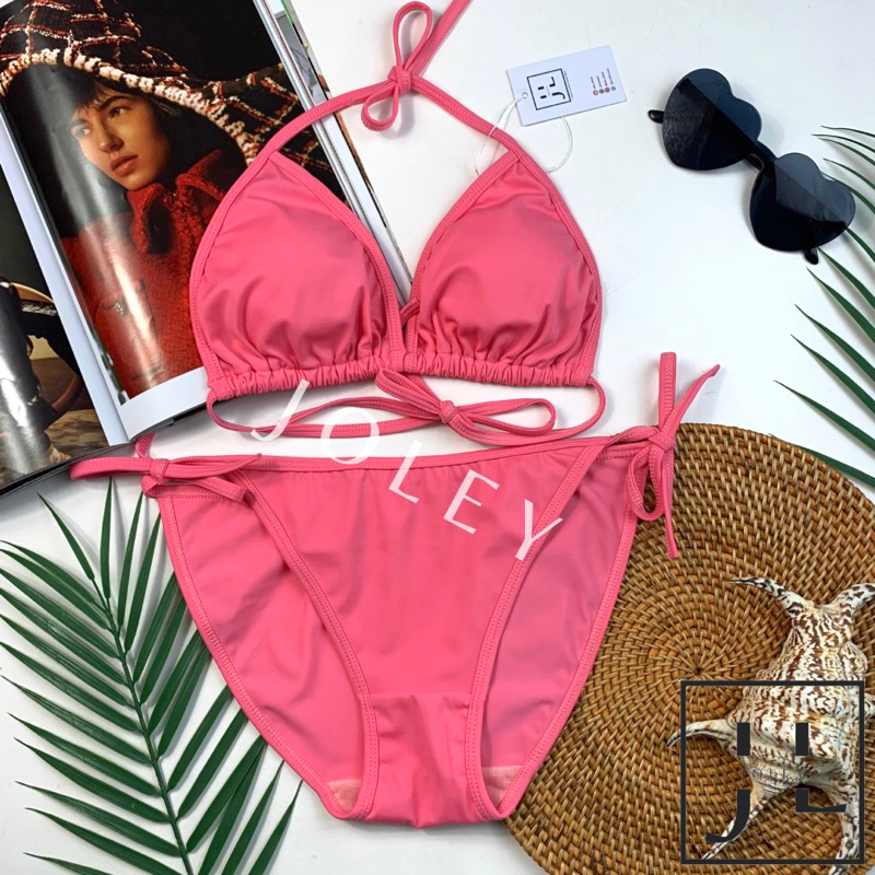 Jual Kai Solid Bikini Set Bikini Pantai Bikini Segitiga Bikini