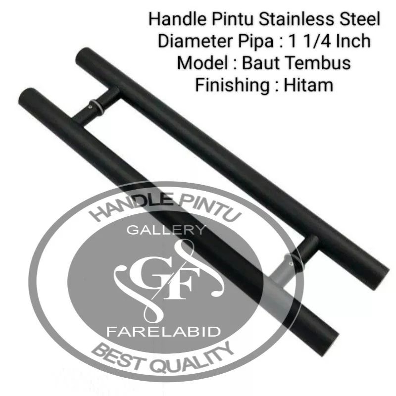 Jual Handle Pintu Kaki Baut Tembus Cm Gagang Pintu Kaca Tempered