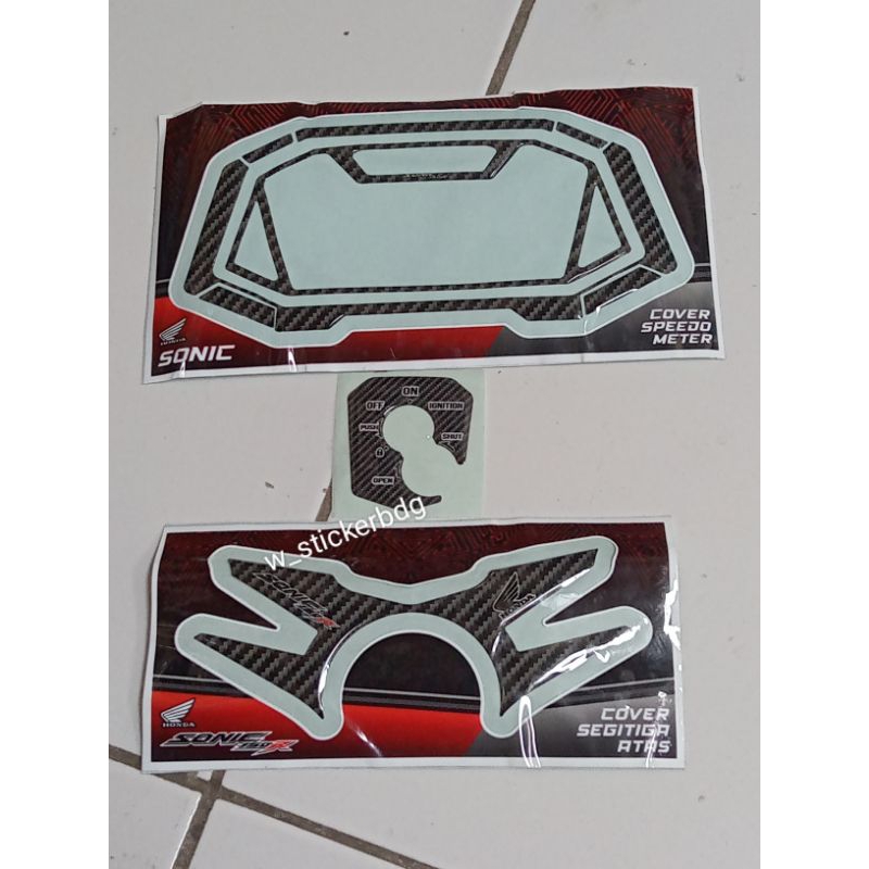 Jual Emblem Stiker Timbul Honda Sonic R Spidometer Kunci Kontak