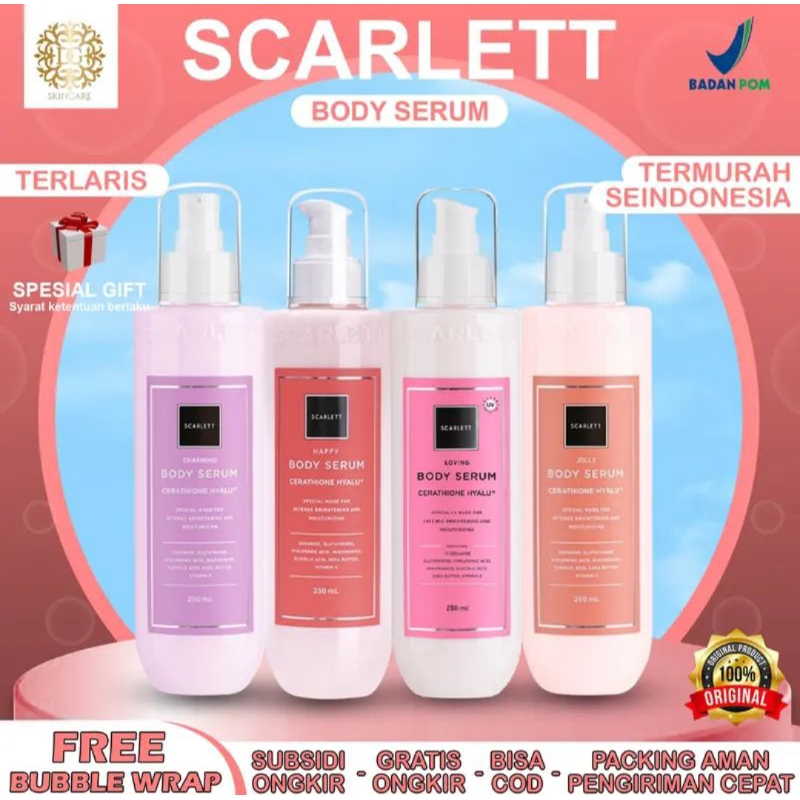 Jual SCARLETT WHITENING BODY SERUM ALL VARIAN 100 ORIGINAL Shopee