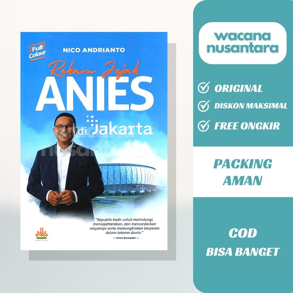 Jual Original Buku Rekam Jejak Anies Baswedan Di Jakarta Nico