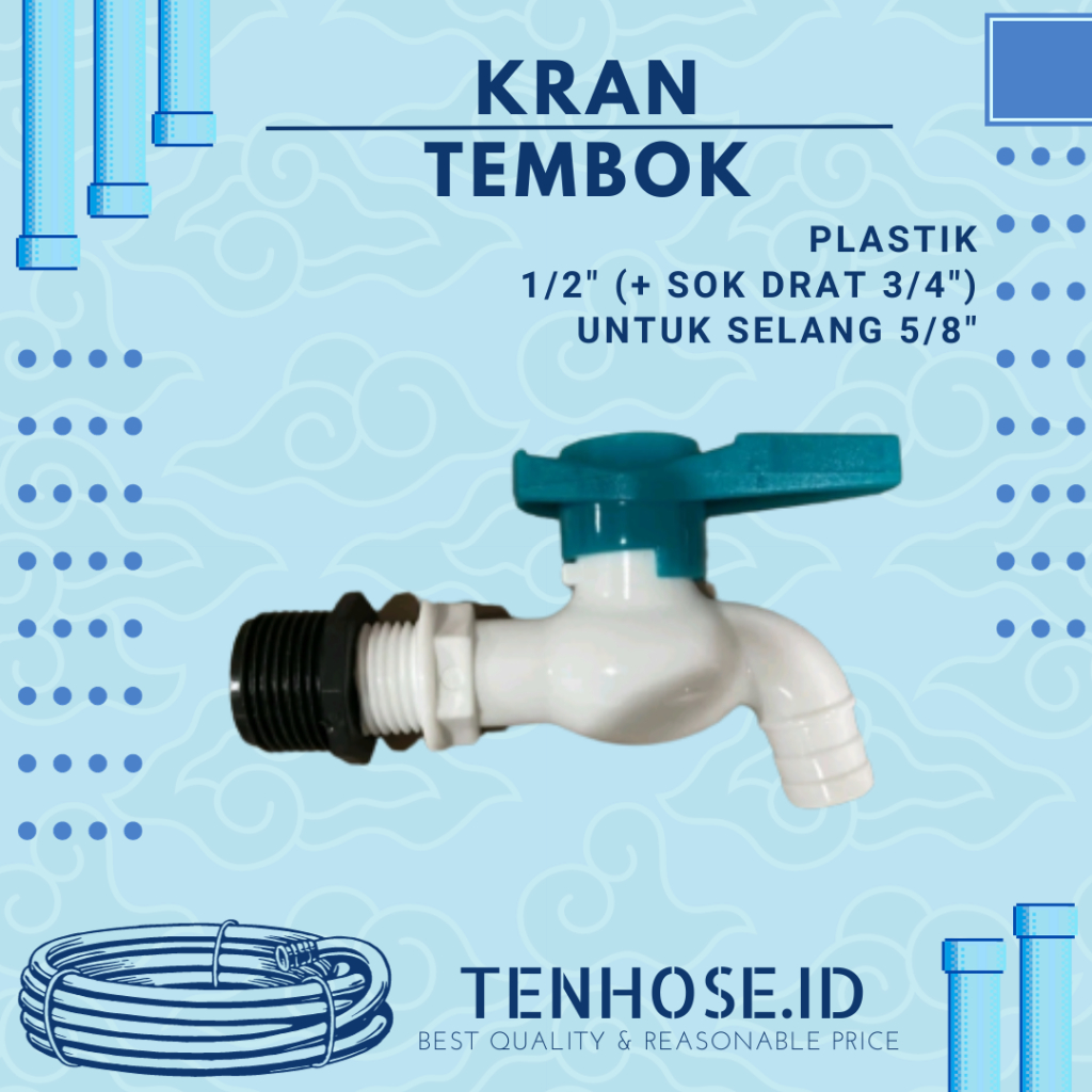 Jual Kran Air Tembok Plastik Sok Drat Cocok Untuk