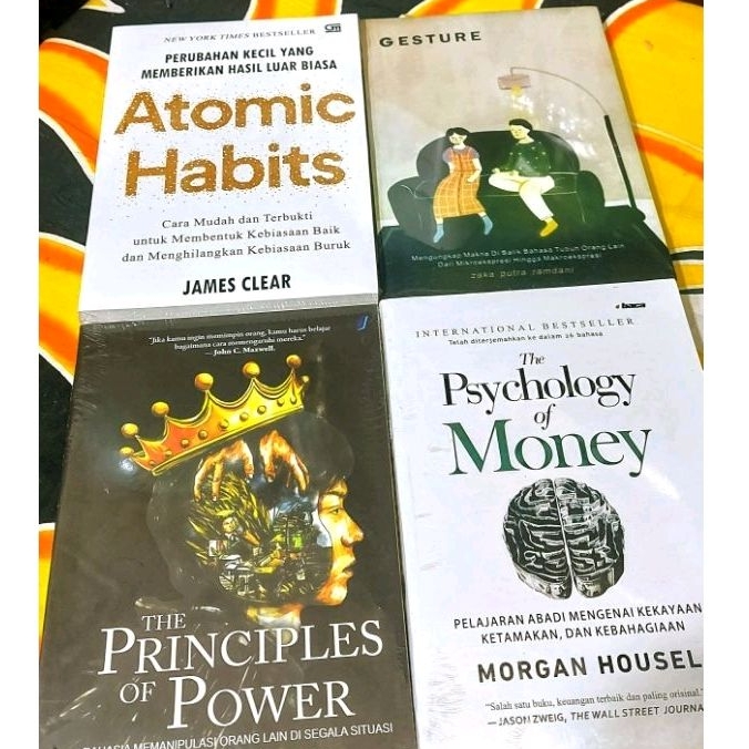 Jual Paket Buku Atomic Habits Gesture Psycology Of Money The