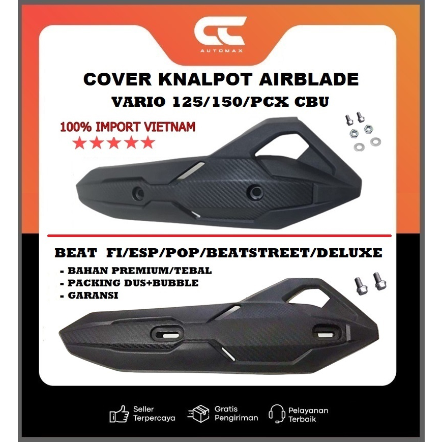 Jual Cover Tameng Knalpot Airblade VARIO 125 150 PCX CBU AIR BLADE